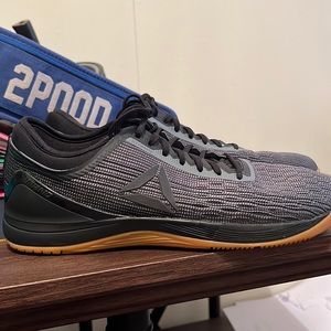 Reebok men’s metallic black CrossFit shoes